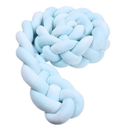 Tour de lit tressé bébé Babyride – Uni 4 Brins