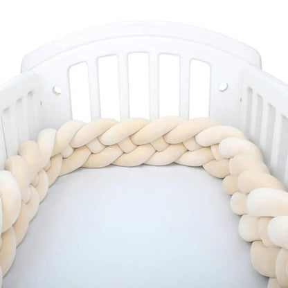 Tour de lit tressé bébé Babyride – Uni 4 Brins