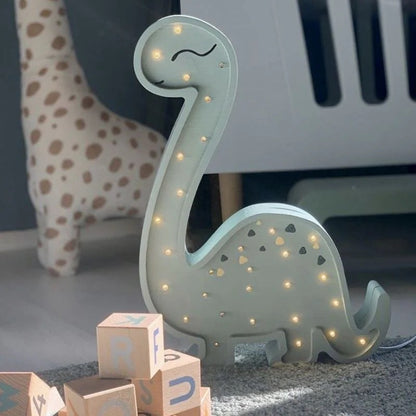 Lampe de chevet en bois naturel – Diplodocus