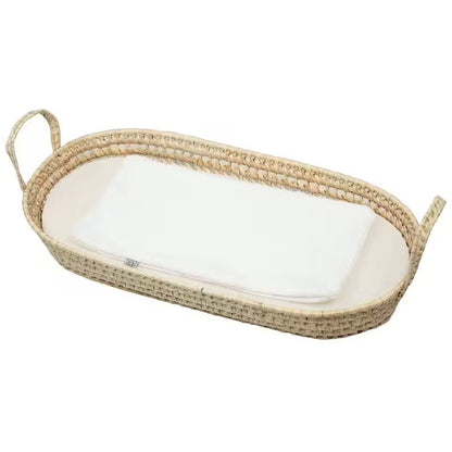 Set 4-en-1 : panier à langer avec matelas, housse et tapis nomade